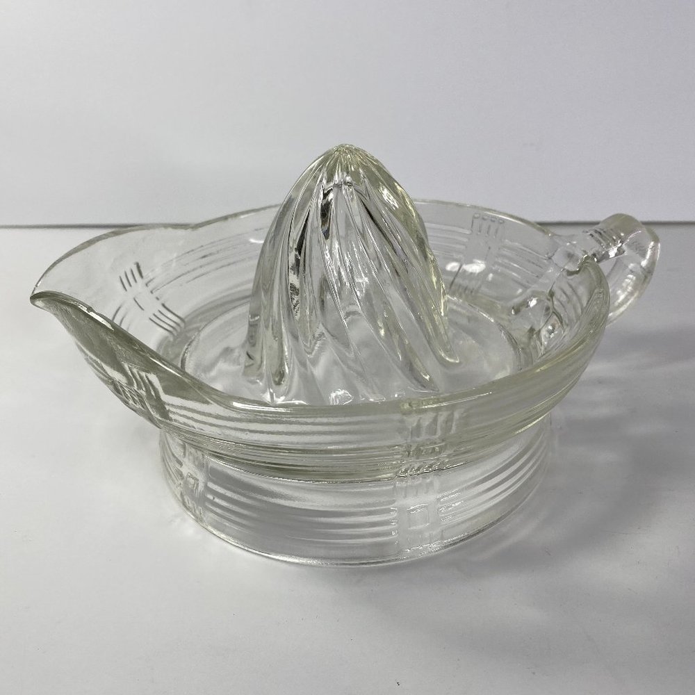 Vintage Glass Citrus Juicer Reamer Large